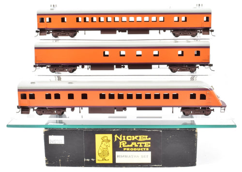 HO Brass NPP - Nickel Plate Products MILW - Milwaukee Road Hiawatha 3-Car Set FP