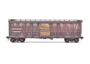 HO Brass Pecos River Brass ATSF - Santa Fe SK-S Stock Car C/P and Weathered