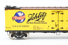 Load image into Gallery viewer, O Brass PSC - Precision Scale Co. PFE - Pacific Fruit Express 40’ R-30-12-9 Wood Refrigerator Car FP URTC 93185 Schlitz
