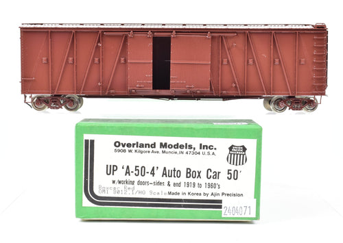 HO Brass OMI - Overland Models, Inc. UP - Union Pacific A-50-4 50' Auto Boxcar w/working doors 1919 to 1960's F/P