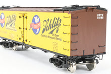 Load image into Gallery viewer, O Brass PSC - Precision Scale Co. PFE - Pacific Fruit Express 40’ R-30-12-9 Wood Refrigerator Car FP URTC 93185 Schlitz
