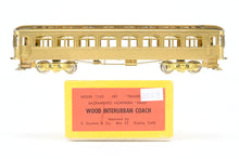 Load image into Gallery viewer, HO Brass Suydam SN - Sacramento Northern Niles Wood Interurban Coach Trailer
