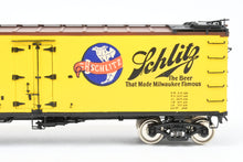 Load image into Gallery viewer, O Brass PSC - Precision Scale Co. PFE - Pacific Fruit Express 40’ R-30-12-9 Wood Refrigerator Car FP URTC 93185 Schlitz
