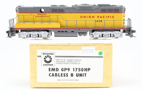 HO Brass Oriental Limited Various Roads/UP - Union Pacific EMD GP9B 1750 HP Cabless B Unit, Custom Painted  No. 143B