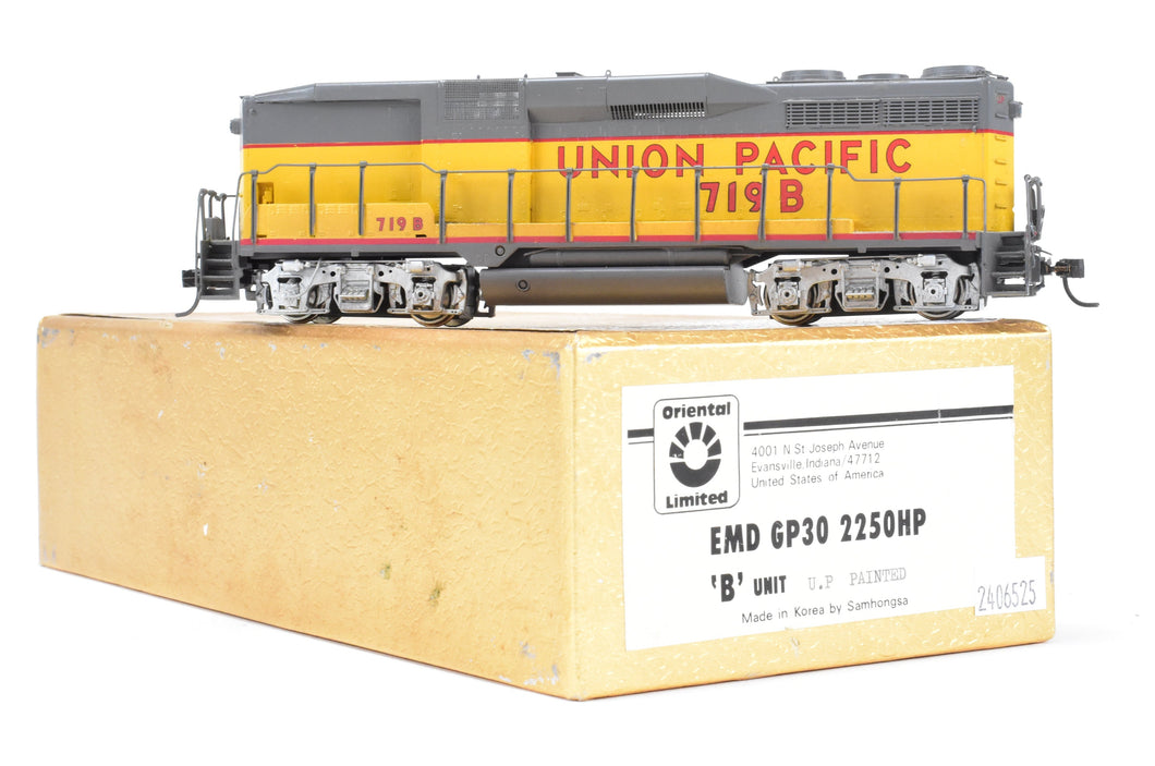 HO Brass Oriental Limited UP - Union Pacific EMD GP30B Cabless Nos. 719B FP