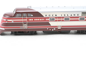 HO Brass Railway Classics CRI&P – Rock Island 1937 Peoria Rocket Set EMC TA Diesel and 4-Cars Factory Painted