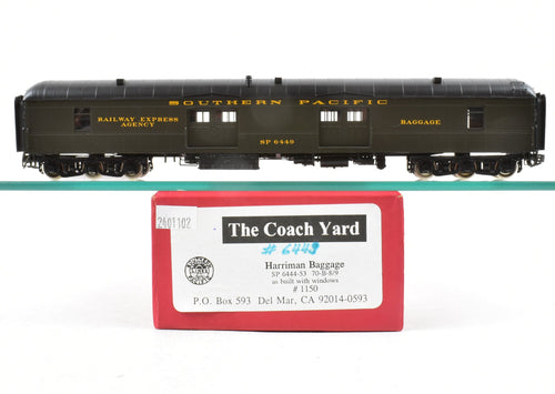 HO Brass TCY - The Coach Yard SP - Southern Pacific 70' Harriman Baggage 70-B 8/9 Pro-Paint Dark Olive No. 6449