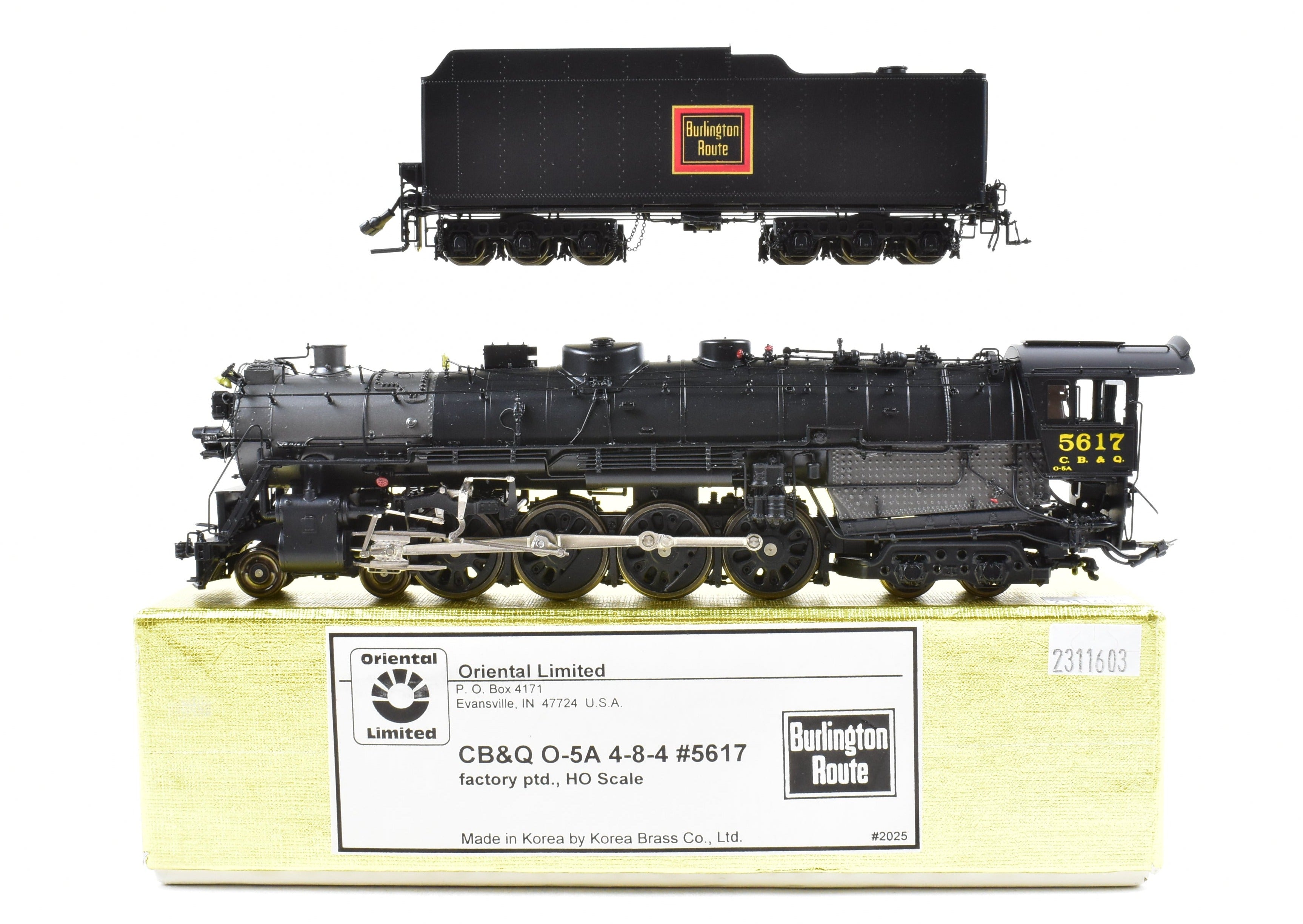 HO Brass CON Oriental Limited CB&Q - Burlington Route O-5a 4