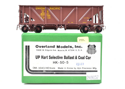 HO Brass OMI - Overland Models, Inc. UP - Union Pacific Hart Selective Ballast & Coal Car HK-50-5 FP