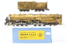 Load image into Gallery viewer, HO Brass Max Gray D&amp;RGW - Denver &amp; Rio Grande Western Class L=105 4-6-6-4 
