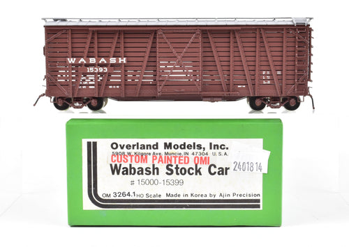 HO Brass OMI - Overland Models, Inc. WAB - Wabash Stock Car- F/P