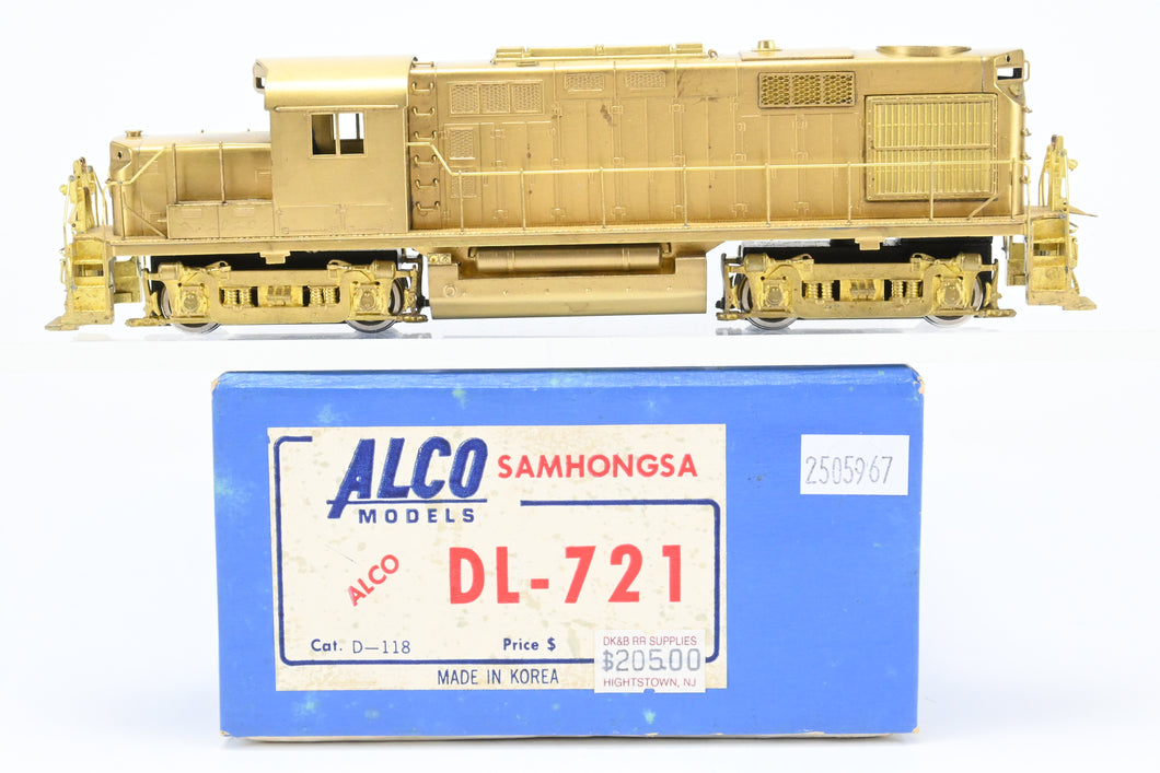 ジャンク ALCO アルコ モデルズ ゴールド ディーゼル機関車 鉄道模型 HO Brass Alco Models Various Roads Alco DL-721/RS-32 Diesel New