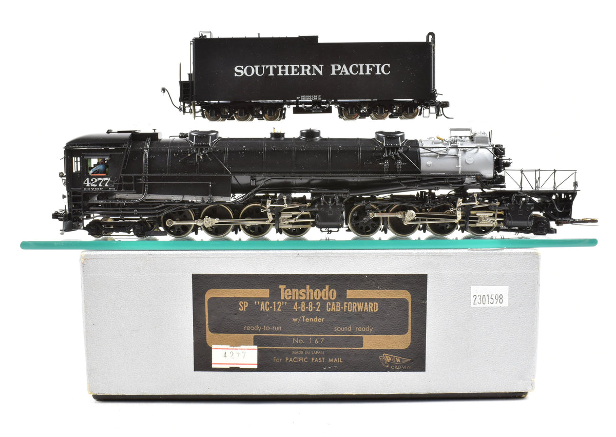 Sp 7477 HO Brass Tenshodo SP - Southern Pacific AC-12 4-8-8-2 Cab Forward Fact ...