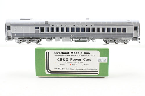 HO Brass OMI - Overland Models, Inc. CB&Q - Burlington Route Power Car (Coach) No. 7313