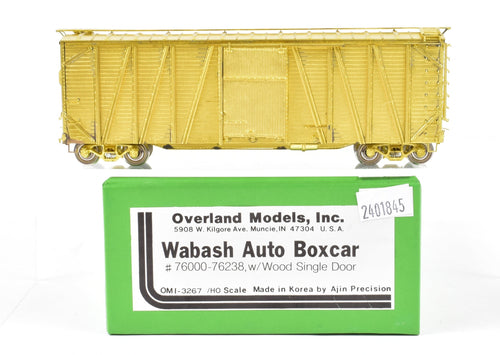HO Brass OMI - Overland Models, Inc. WAB - Wabash Auto Boxcar #76000-76238 w/wood single door