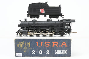 HO Brass PFM - United GTW - Grand Trunk Western USRA 2-8-2 Custom Painted No. 3720
