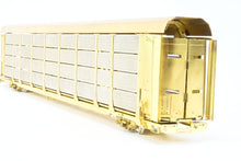 Load image into Gallery viewer, O Brass OMI - Overland Models, Inc. Various Roads Tri-Level Auto Rack w/Closed Sides and Roof
