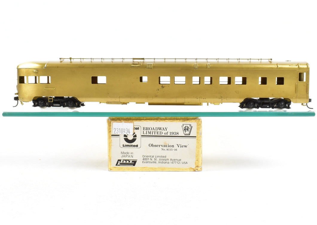 HO Brass Oriental Limited PRR - Pennsylvania Railroad 