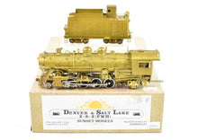 Load image into Gallery viewer, HO Brass Sunset Models D&amp;SL - Denver and Salt Lake 2-8-2 with Feed Water Heater
