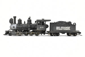 HOn3 Brass Balboa RGS - Rio Grande Southern C-19 #40 2-8-0 CP #40