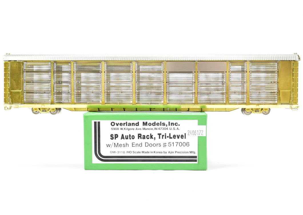 HO Brass OMI - Overland Models, Inc. SP - Southern Pacific Auto Rack Tri-Level w/ Mesh End Doors No. 517006