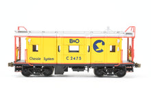 Load image into Gallery viewer, HO Brass OMI - Overland Models, Inc. B&amp;O - Baltimore &amp; Ohio I-12 Bay Window Caboose Modernized Factory Painted Chessie System No. C-2475
