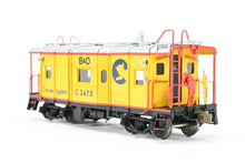 Load image into Gallery viewer, HO Brass OMI - Overland Models, Inc. B&amp;O - Baltimore &amp; Ohio I-12 Bay Window Caboose Modernized Factory Painted Chessie System No. C-2475

