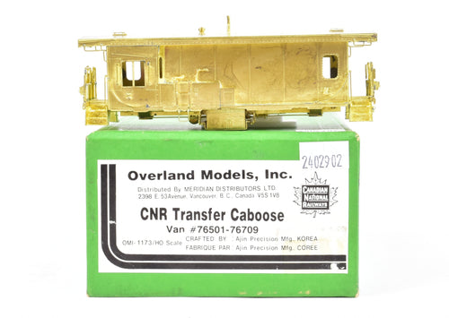 HO Brass OMI - Overland Models, Inc. CNR - Canadian National Railway Transfer Caboose (Van #76501-76709)
