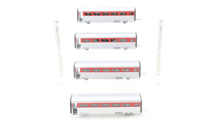 HO Brass Railworks CRI&P – Rock Island General Motors Aerotrain 4-Car Set with 4 Extra Coaches Factory Painted AS-IS