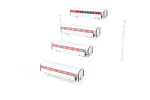 HO Brass Railworks CRI&P – Rock Island General Motors Aerotrain 4-Car Set with 4 Extra Coaches Factory Painted AS-IS