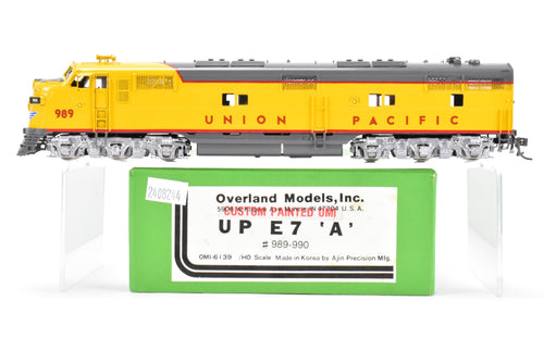 HO Brass OMI - Overland Models, Inc. UP - Union Pacific EMD E7A Nos. 989-990 Factory Painted No. 989