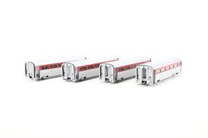 HO Brass Railworks CRI&P – Rock Island General Motors Aerotrain 4-Car Set with 4 Extra Coaches Factory Painted AS-IS