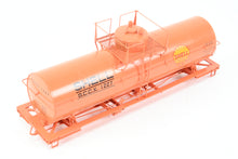 Load image into Gallery viewer, O Brass PSC - Precision Scale Co. Various Roads ACF 10,000 Gallon Insulated Tank Car Factory Painted Orange Shell SCCX 1227
