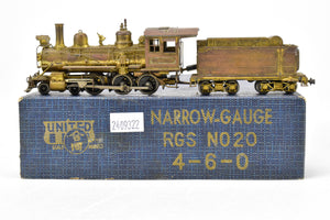 HOn3 Brass PFM - United RGS - Rio Grande Southern 4-6-0 #20