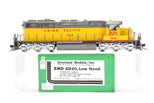 HO Brass OMI - Overland Models Inc. UP - Union Pacific EMD SD40 Low Hood Custom Painted No. 3010