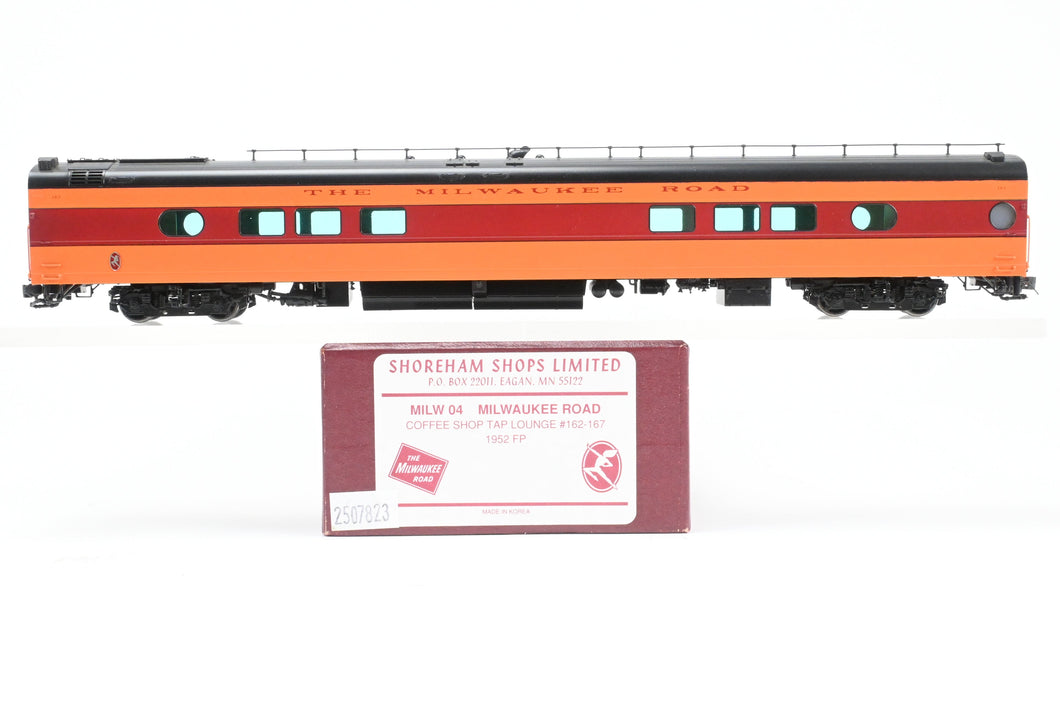 HO Brass Shoreham Shops MILW04-52 MILW - Milwaukee Road 1952 Coffee Shop Tap Lounge Nos. 162 - 167 FP No. 163