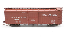 Load image into Gallery viewer, HOn3 Rail Line D&amp;RGW - Denver &amp; Rio Grande Western 30' Box Car Custom Built &amp; Painted Flying Rio Grande No. 3004 NO BRAKE WHEEL
