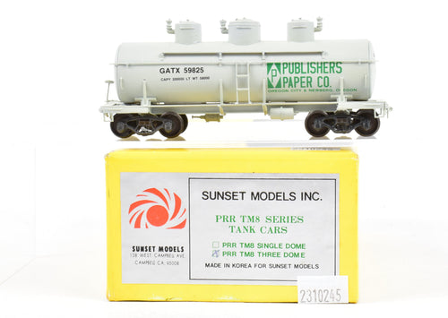 HO Brass Sunset Models PRR - Pennsylvania Railroad Class TM8 Triple Dome Tank Car C/P Publisher