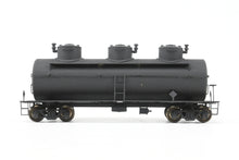Load image into Gallery viewer, HO Brass S. Soho &amp; Co. Various Roads 1920 Three Dome Tank Car Factory Painted Black
