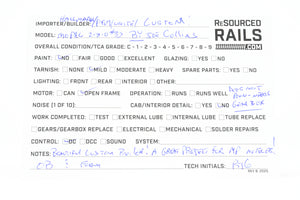 HO Brass Custom Joe G. Collias Scratch Built MP - Missouri Pacific 2-8-0 No. 33 AS-IS NO GEARBOX