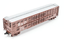 Load image into Gallery viewer, HO Brass OMI - Overland Models, Inc. B&amp;O - Baltimore &amp; Ohio Livestock Car Custom Painted No. 11401
