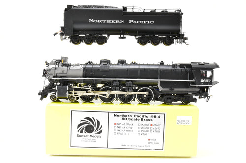 HO Brass Sunset Models NP - Northern Pacific A-3 4-8-4 FP #2667 with QSI DCC & Sound