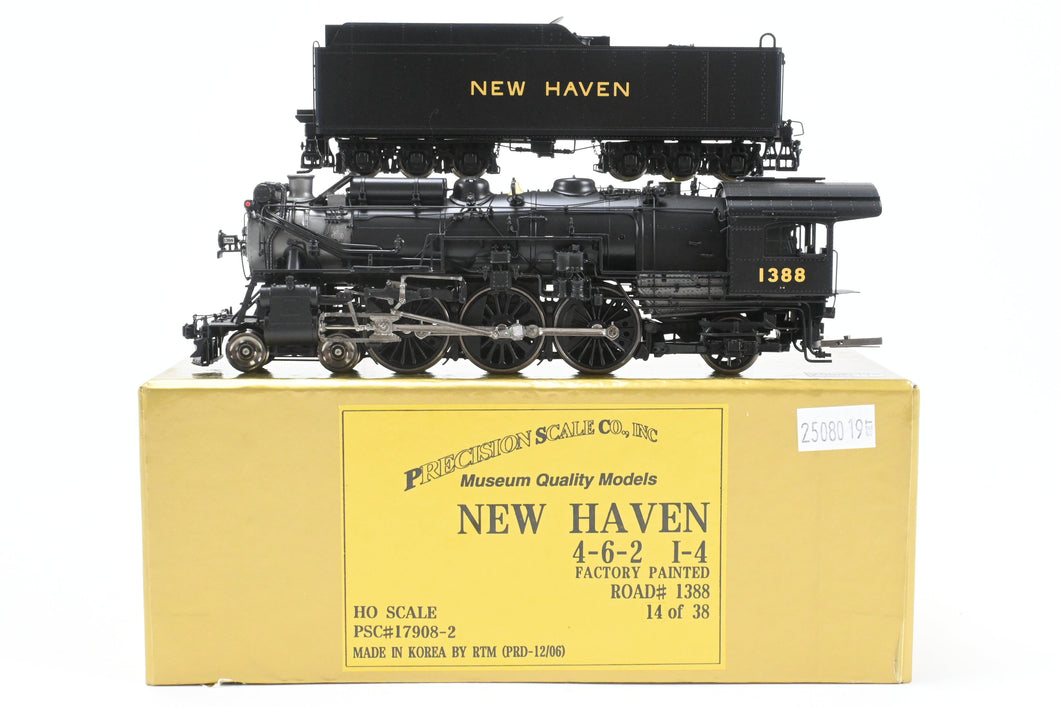 HO Brass CON PSC - Precision Scale Co. NH - New Haven I-4E 4-6-2 Pacific Factory Painted No. 1388