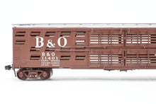 Load image into Gallery viewer, HO Brass OMI - Overland Models, Inc. B&amp;O - Baltimore &amp; Ohio Livestock Car Custom Painted No. 11401
