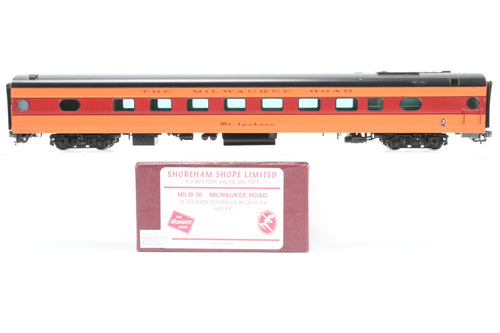 HO Brass Shoreham Shops MILW06-52 MILW - Milwaukee Road 1952 14 Section Touralux  Sleeper Nos. 5740-5744  FP No. 5740 