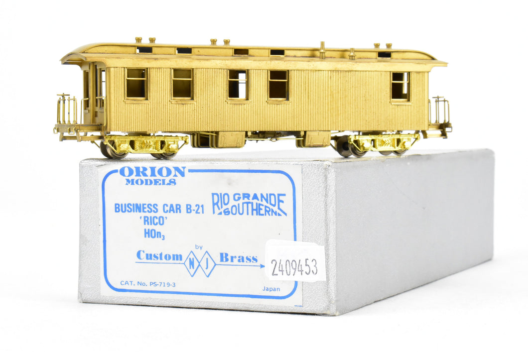 HOn3 Brass NJ Custom Brass RGS - Rio Grande Southern Business Car B-21 