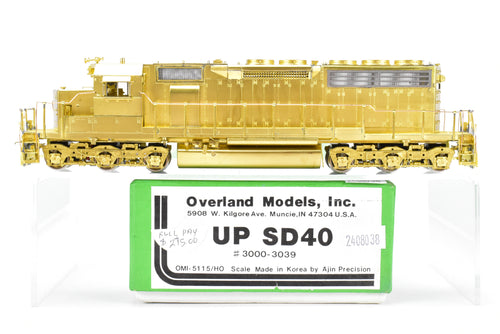 HO Brass OMI - Overland Models Inc. UP - Union Pacific EMD SD40 Nos. 3000-3039
