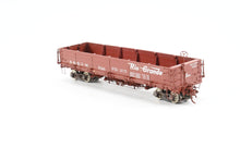 Load image into Gallery viewer, HOn3 Grandt Line D&amp;RGW - Denver &amp; Rio Grande Western Drop Bottom Gondola Custom Built &amp; Painted Flying Rio Grande No. 786

