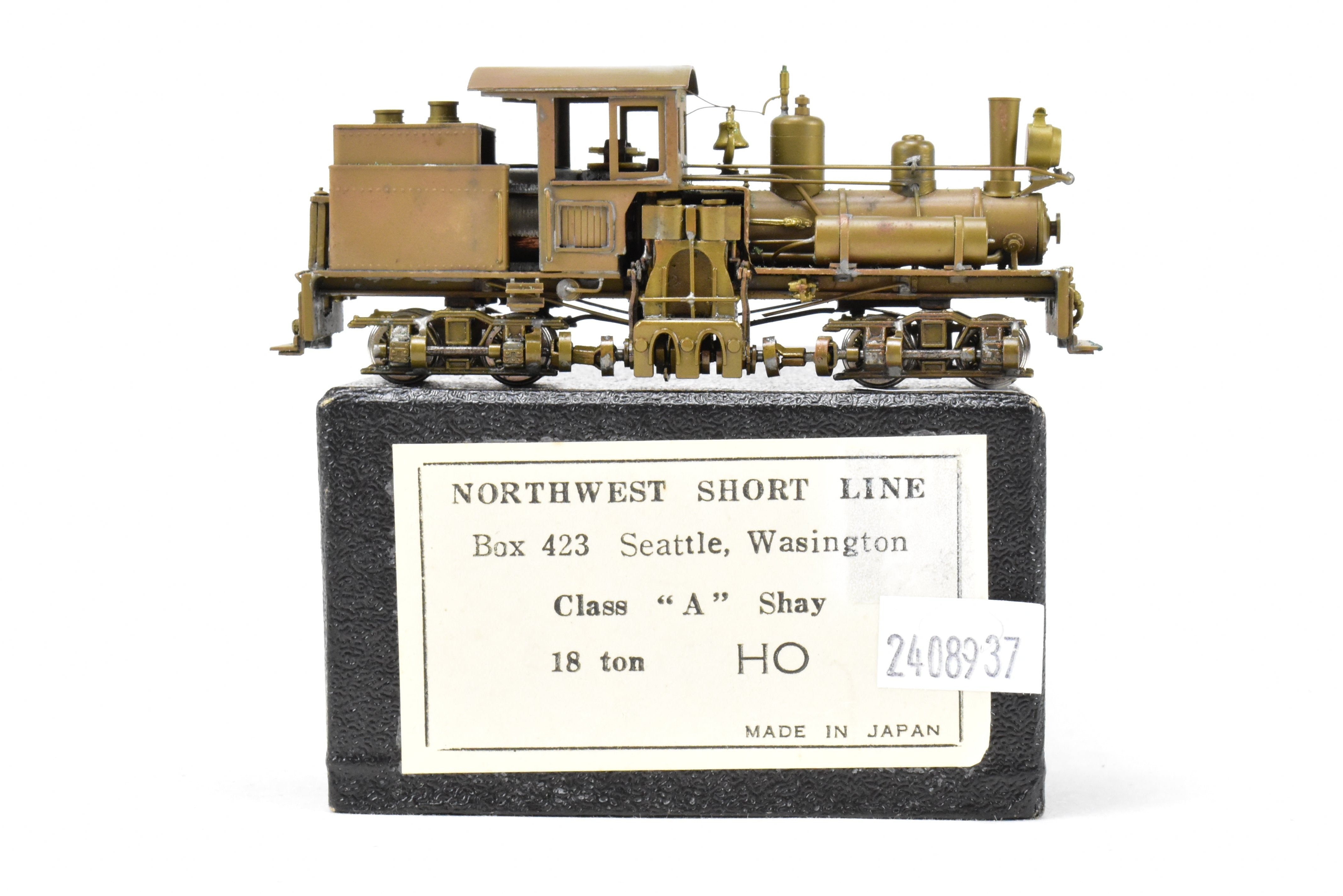 ワクワク　Kadumi CLASS A 20 Ton SHAY HO Brass NWSL - Northwest Short Line Various Roads Class A Shay 18