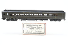 Load image into Gallery viewer, HO Brass W&amp;R Enterprises NP - Northern Pacific Arch Window Coach Nos. 1370 - 1379 Custom Painted Pullman Green + Interior No. 1377
